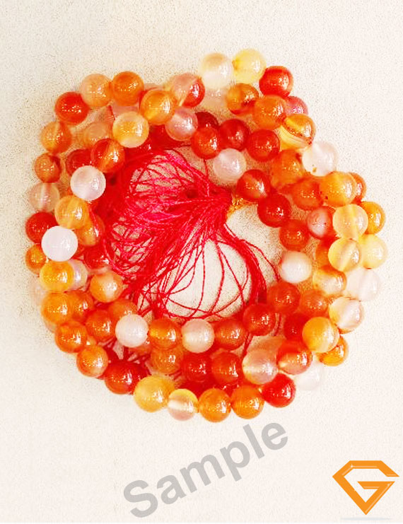 Natural Carnelian Stone Mala 8mm Top Quality